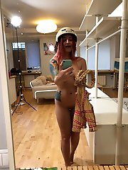 Redhead with nice tits and sexy tattoos