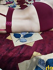 Top-notch mature cutie is playing alone