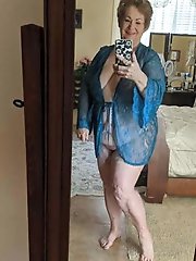 Fantastical older mama is masturbating herself