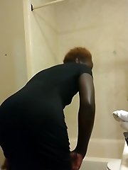 A mature woman displaying her breasts with pride